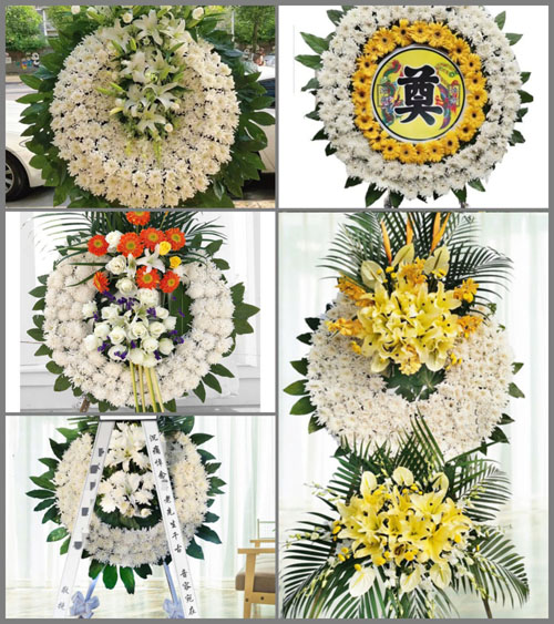 广东梅州市五华县周江镇黄布村花圈速递