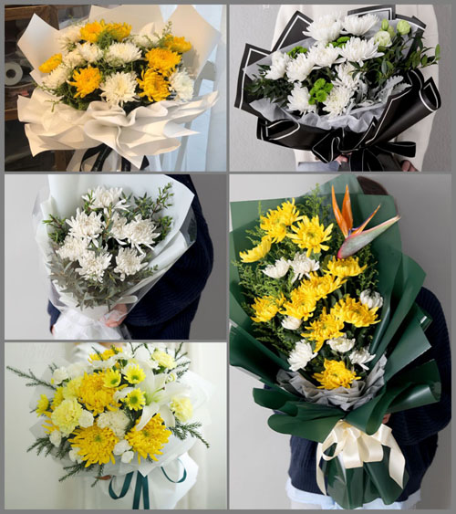 广东梅州市五华县周江镇黄布村白事花束代送